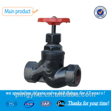 Thread connection globe control valve steam globe valve drawing